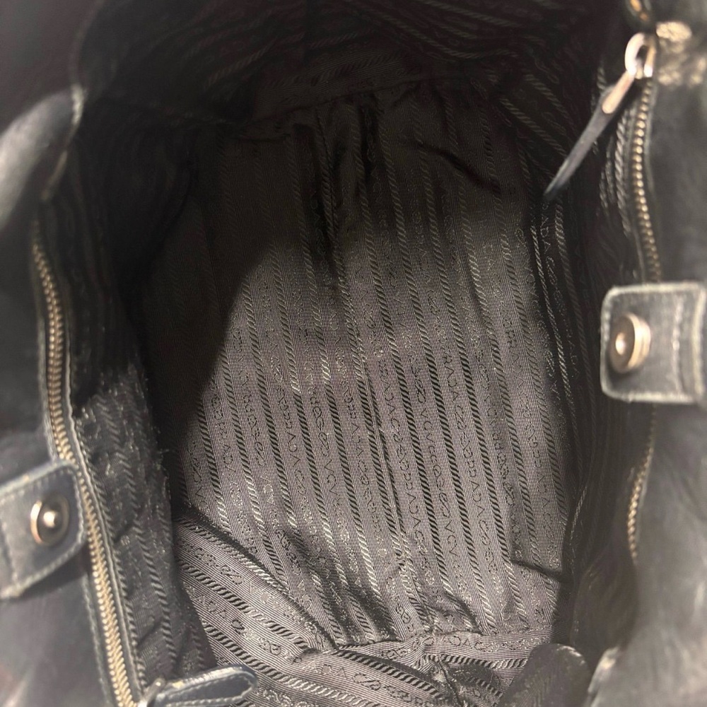 Prada Black Tote with Leather Bow comes with COA - Picture 7 of 10